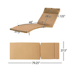 Ensemble de coussins d'extérieur Salem pour chaise longue - Coussins seulement (lot de 2) par Christopher Knight Home - 79,25 cm (L) x 27,50 cm (l) x 1,50 cm (H)
