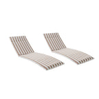 Ensemble de coussins d'extérieur Salem pour chaise longue - Coussins seulement (lot de 2) par Christopher Knight Home - 79,25 cm (L) x 27,50 cm (l) x 1,50 cm (H)