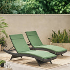 Ensemble de coussins d'extérieur Salem pour chaise longue - Coussins seulement (lot de 2) par Christopher Knight Home - 79,25 cm (L) x 27,50 cm (l) x 1,50 cm (H)