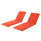 Ensemble de coussins d'extérieur Salem pour chaise longue - Coussins seulement (lot de 2) par Christopher Knight Home - 79,25 cm (L) x 27,50 cm (l) x 1,50 cm (H)