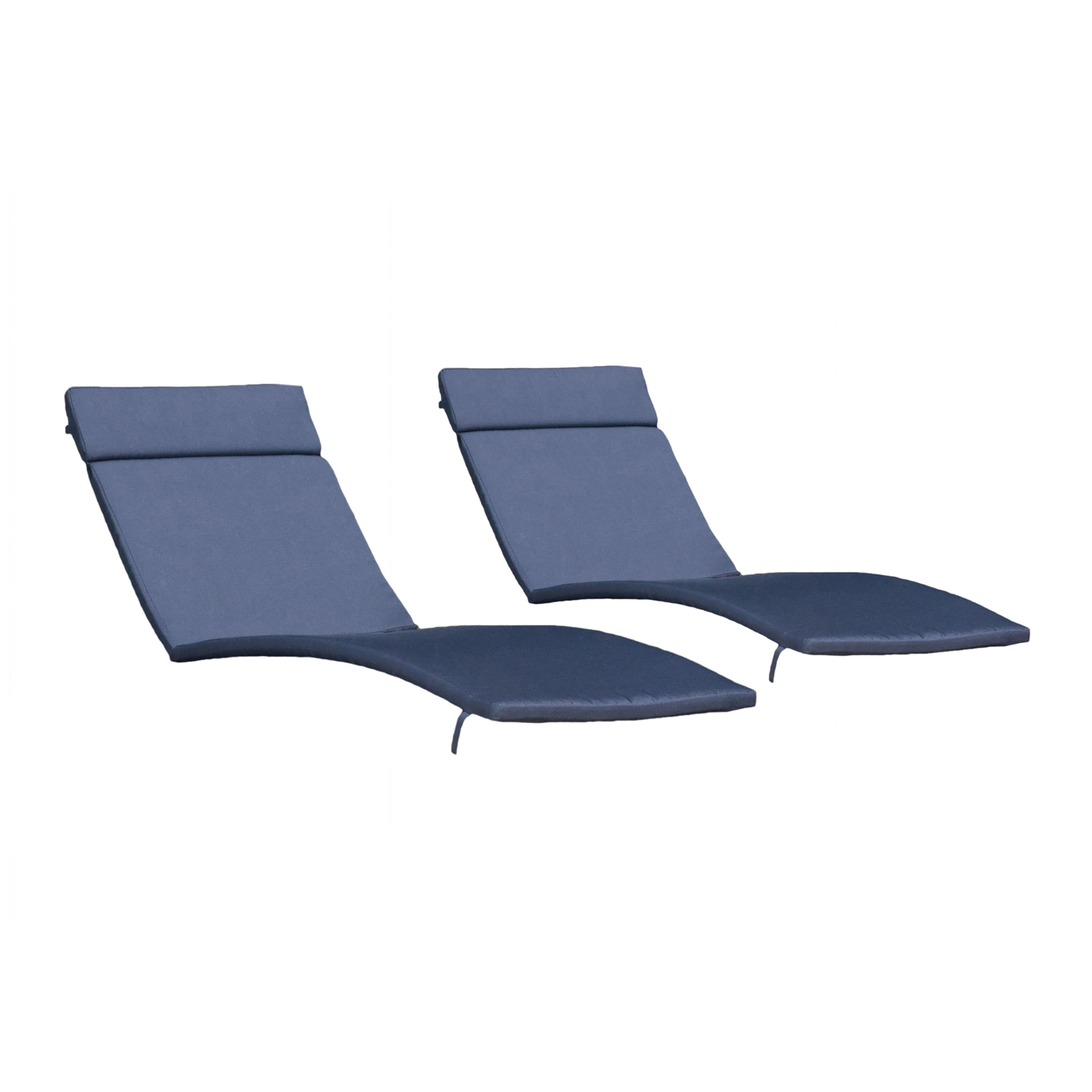 Ensemble de coussins d'extérieur Salem pour chaise longue - Coussins seulement (lot de 2) par Christopher Knight Home - 79,25 cm (L) x 27,50 cm (l) x 1,50 cm (H)