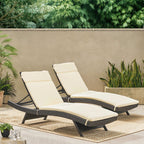 Ensemble de coussins d'extérieur Salem pour chaise longue - Coussins seulement (lot de 2) par Christopher Knight Home - 79,25 cm (L) x 27,50 cm (l) x 1,50 cm (H)