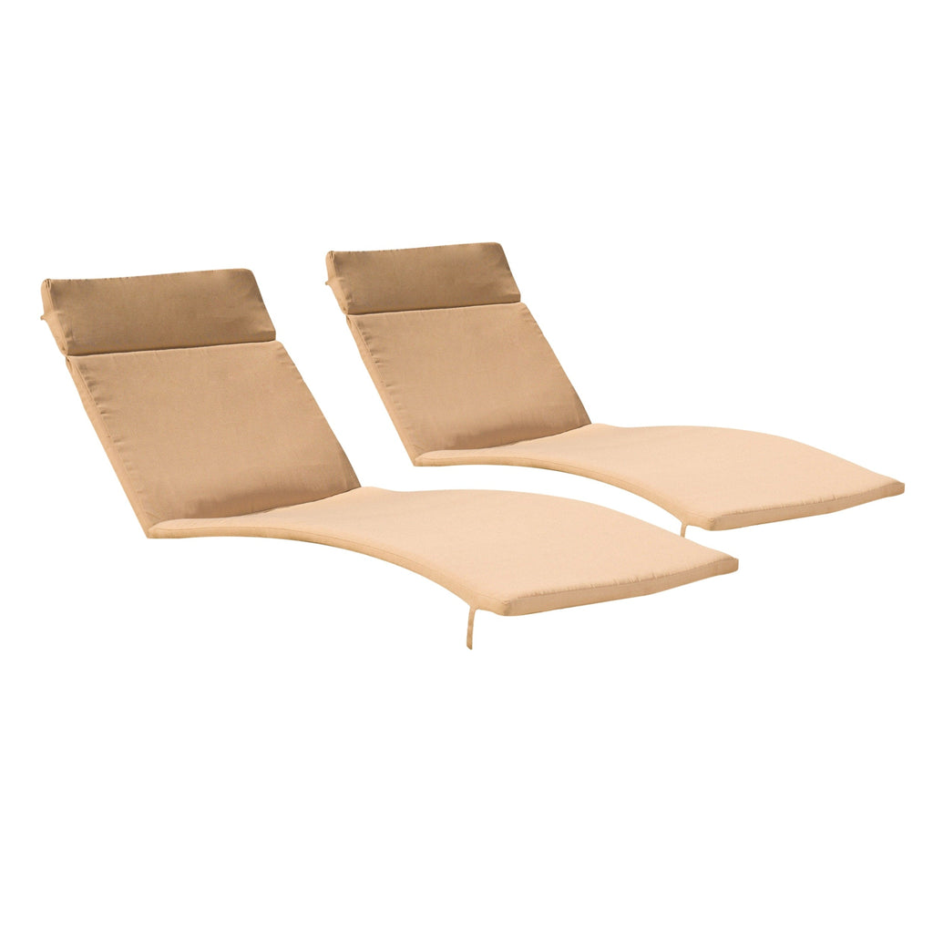 Ensemble de coussins d'extérieur Salem pour chaise longue - Coussins seulement (lot de 2) par Christopher Knight Home - 79,25 cm (L) x 27,50 cm (l) x 1,50 cm (H)
