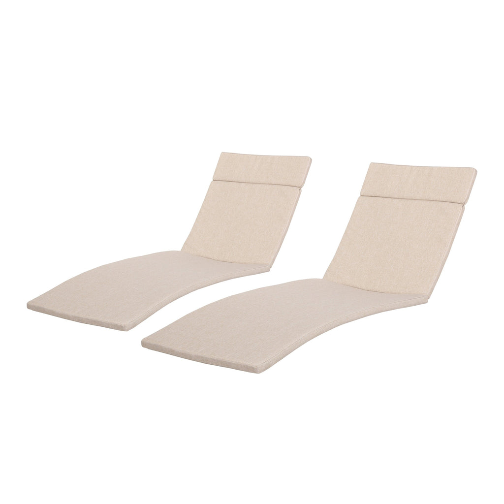 Ensemble de coussins d'extérieur Salem pour chaise longue - Coussins seulement (lot de 2) par Christopher Knight Home - 79,25 cm (L) x 27,50 cm (l) x 1,50 cm (H)