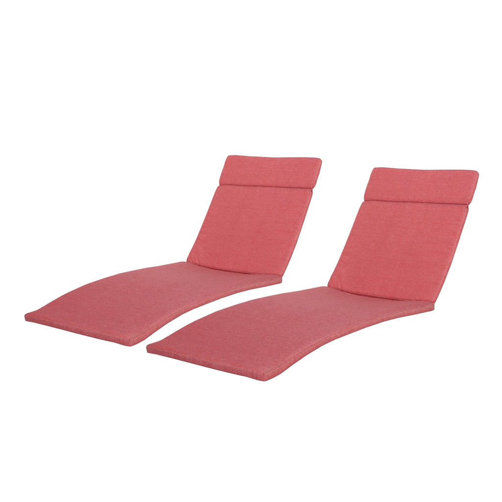Ensemble de coussins d'extérieur Salem pour chaise longue - Coussins seulement (lot de 2) par Christopher Knight Home - 79,25 cm (L) x 27,50 cm (l) x 1,50 cm (H)