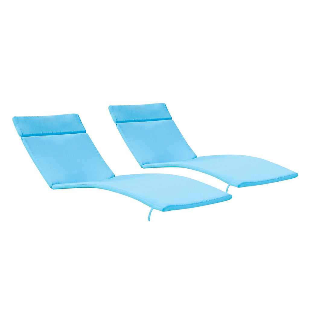 Ensemble de coussins d'extérieur Salem pour chaise longue - Coussins seulement (lot de 2) par Christopher Knight Home - 79,25 cm (L) x 27,50 cm (l) x 1,50 cm (H)