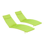 Ensemble de coussins d'extérieur Salem pour chaise longue - Coussins seulement (lot de 2) par Christopher Knight Home - 79,25 cm (L) x 27,50 cm (l) x 1,50 cm (H)