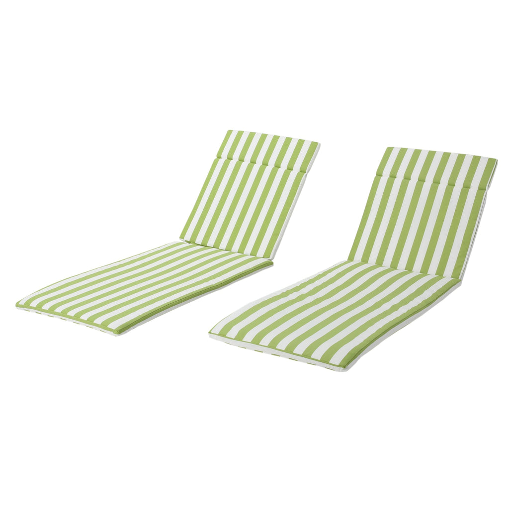 Ensemble de coussins d'extérieur Salem pour chaise longue - Coussins seulement (lot de 2) par Christopher Knight Home - 79,25 cm (L) x 27,50 cm (l) x 1,50 cm (H)