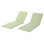 Ensemble de coussins d'extérieur Salem pour chaise longue - Coussins seulement (lot de 2) par Christopher Knight Home - 79,25 cm (L) x 27,50 cm (l) x 1,50 cm (H)