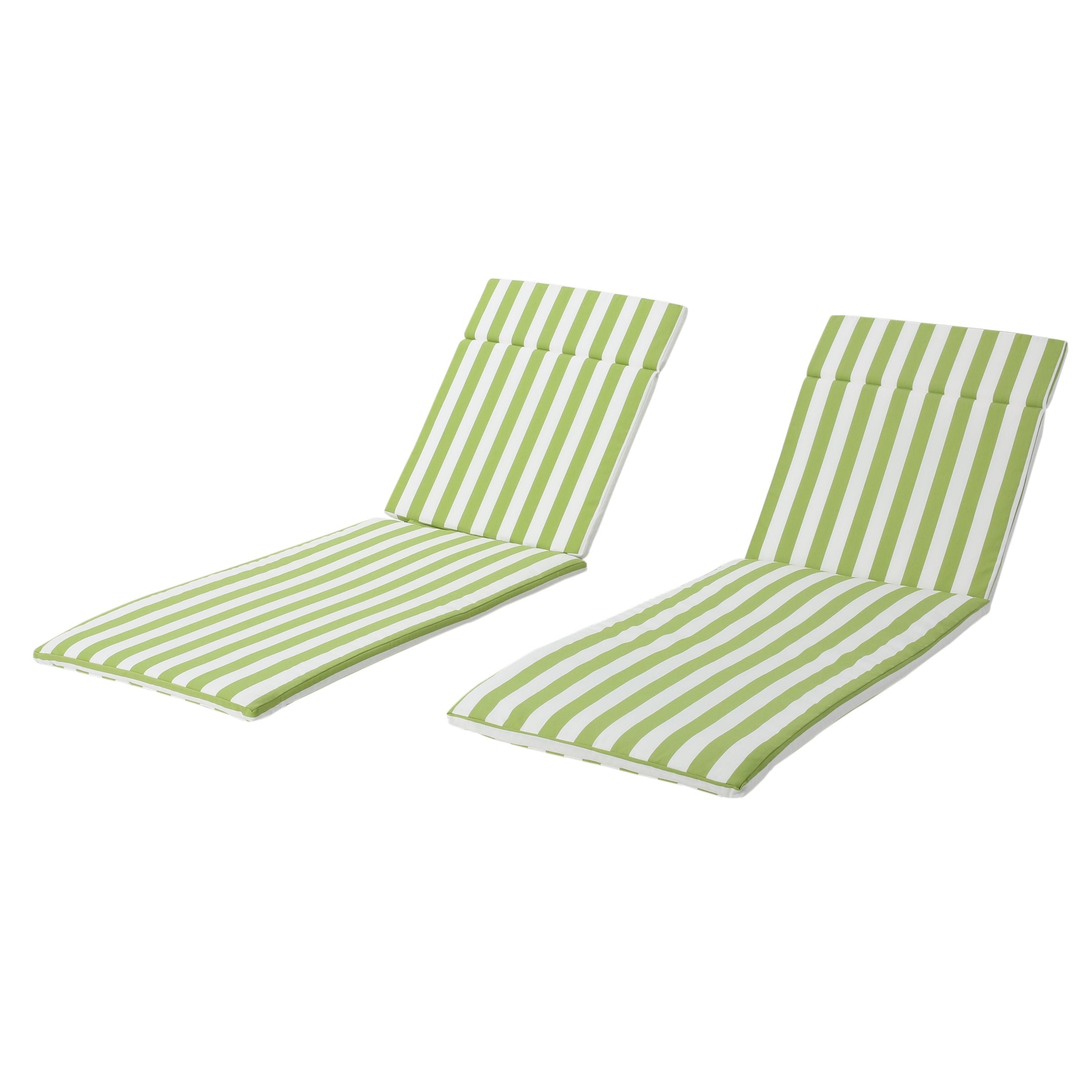 Ensemble de coussins d'extérieur Salem pour chaise longue - Coussins seulement (lot de 2) par Christopher Knight Home - 79,25 cm (L) x 27,50 cm (l) x 1,50 cm (H)