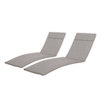 Ensemble de coussins d'extérieur Salem pour chaise longue - Coussins seulement (lot de 2) par Christopher Knight Home - 79,25 cm (L) x 27,50 cm (l) x 1,50 cm (H)