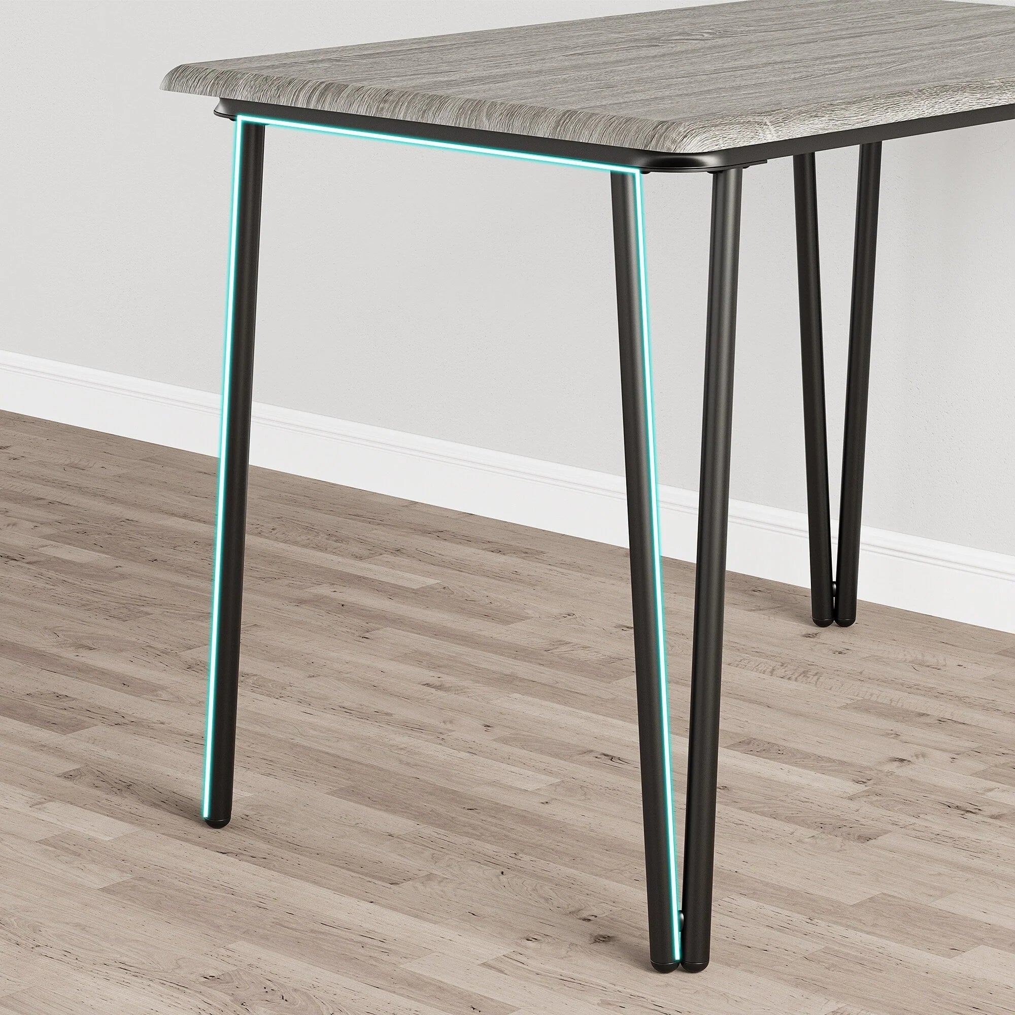 Ensemble table de cuisine et chaises pour salle à manger - 3 pièces