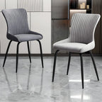 Chaises de cuisine/salle à manger industrielles gris foncé sans accoudoirs