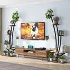Support pour plantes d'intérieur, étagère à fleurs à 6 niveaux pour jardin - Lot de 2