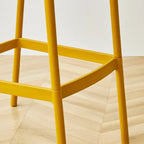 Tabouret de bar minimaliste en plastique pour intérieur et extérieur