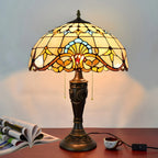 Lampe de table HomeyFad à 2 lumières avec dôme en verre et acier inoxydable de style vintage