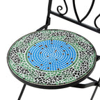 Ensemble bistrot pliant en métal Glitzhome pour extérieur, 3 pièces, table et chaises de patio