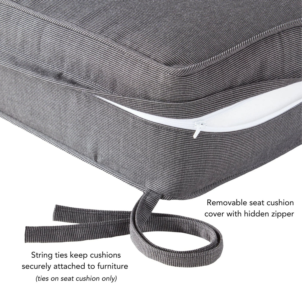 Ensemble de 2 coussins d'extérieur Sunbrella Premium pour siège profond
