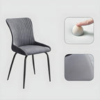 Chaises de cuisine/salle à manger industrielles gris foncé sans accoudoirs