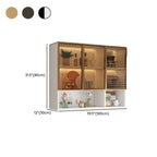 vaisselier mural gris en bois pour cuisine
