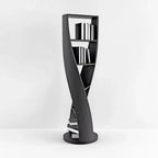 Bibliothèque verticale contemporaine en bois à 5 niveaux en forme de sablier