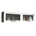 vaisselier mural en bois blanc pour cuisine