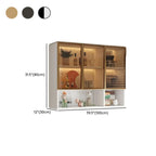vaisselier mural gris en bois pour cuisine