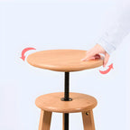 Tabourets de bar pivotants modernes en bois
