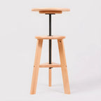 Tabourets de bar pivotants modernes en bois