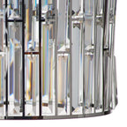 Suspension moderne en verre cristal tambour