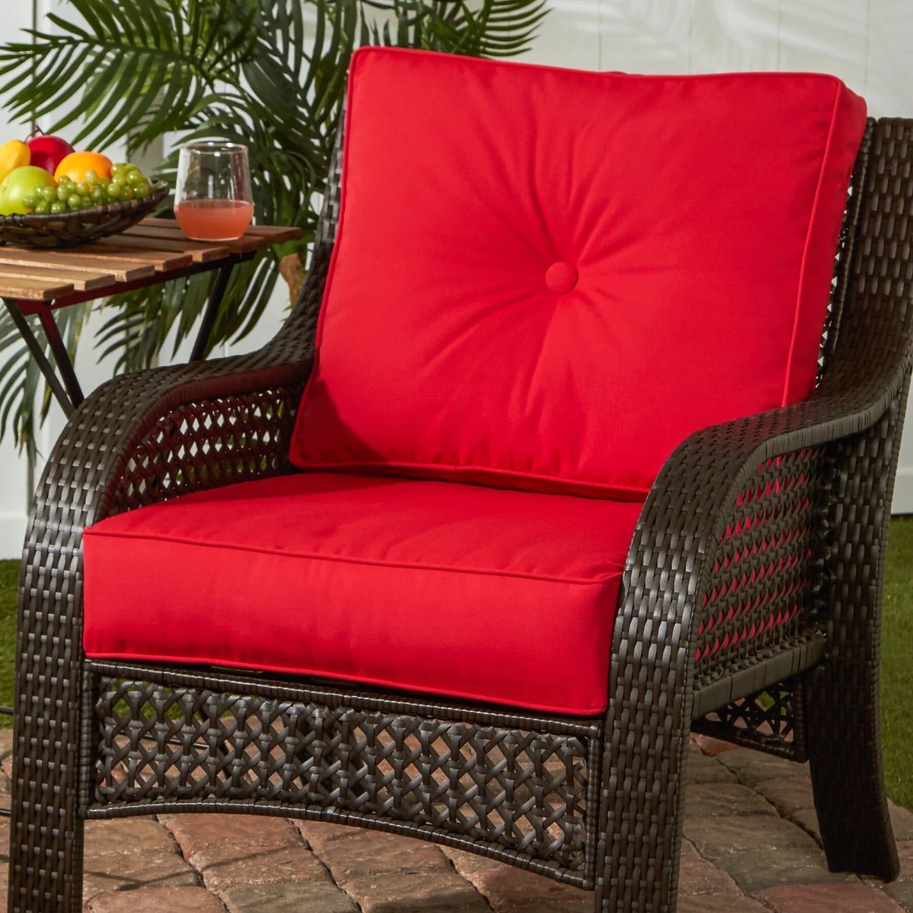 Ensemble de 2 coussins d'extérieur Sunbrella Premium pour siège profond