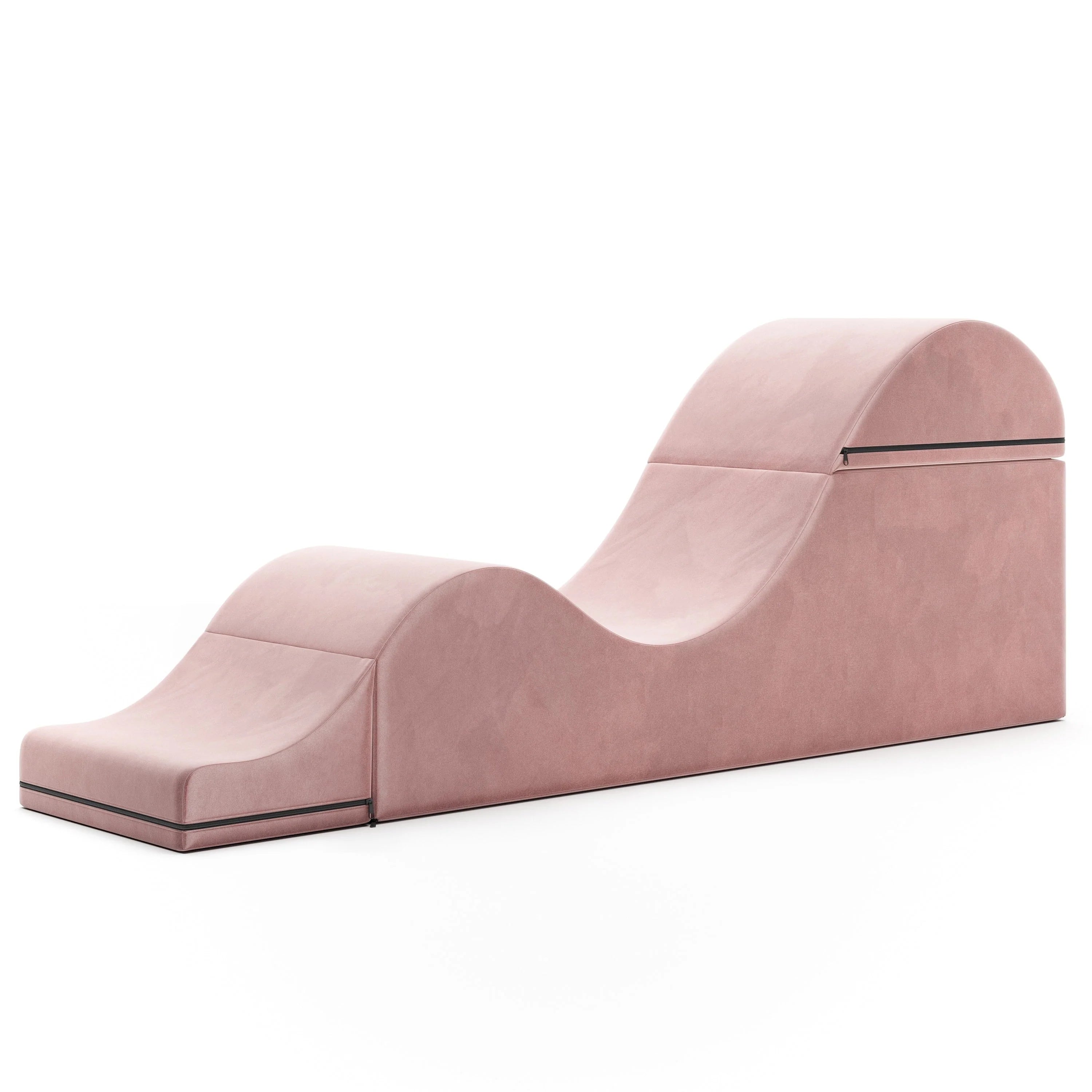 Chaise longue convertible Avana Kami / Yoga et massage - Pouf 2 en 1 avec fauteuil de yoga dépliable dissimulé, Microvelours - Non disponible