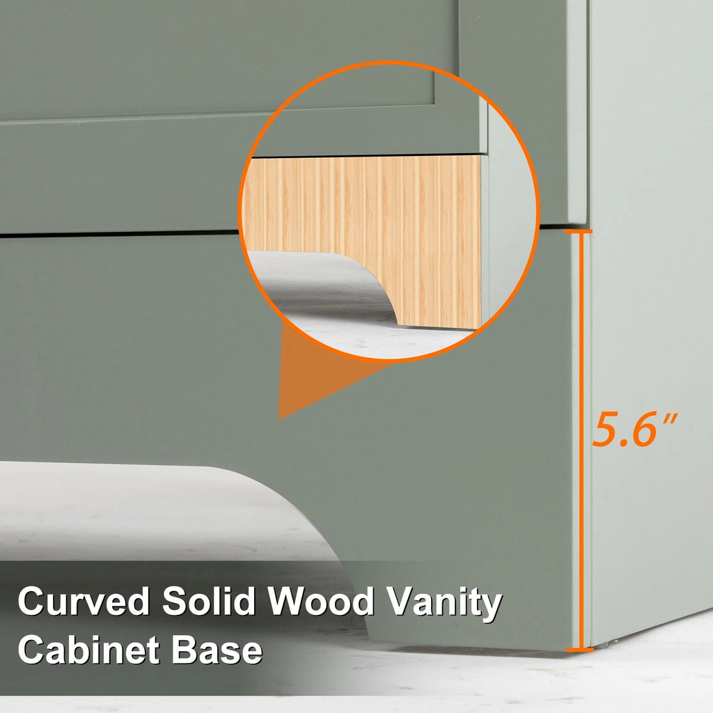 Ensemble meuble-lavabo Wavy Line 30/36/48 avec lavabo et robinet