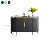 Buffet glamour en marbre gris avec rangement