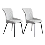 Chaises de cuisine/salle à manger industrielles gris foncé sans accoudoirs