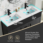 Ensemble meuble-lavabo Wavy Line 30/36/48 avec lavabo et robinet
