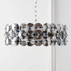 Lustre tambour en cristal pour une élégance moderne