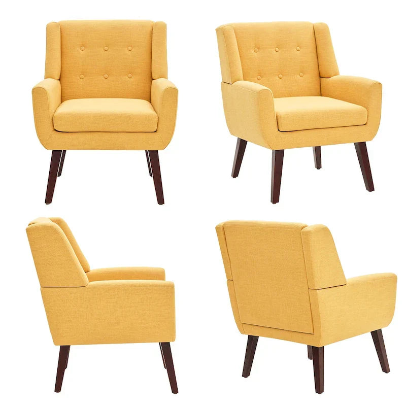 HUIMO Set di 2 poltrone moderne trapuntate