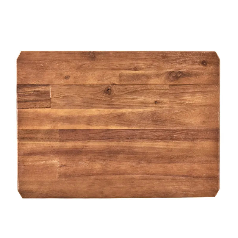 Table d'appoint en métal rustique Ronan Wood de Christopher Knight Home
