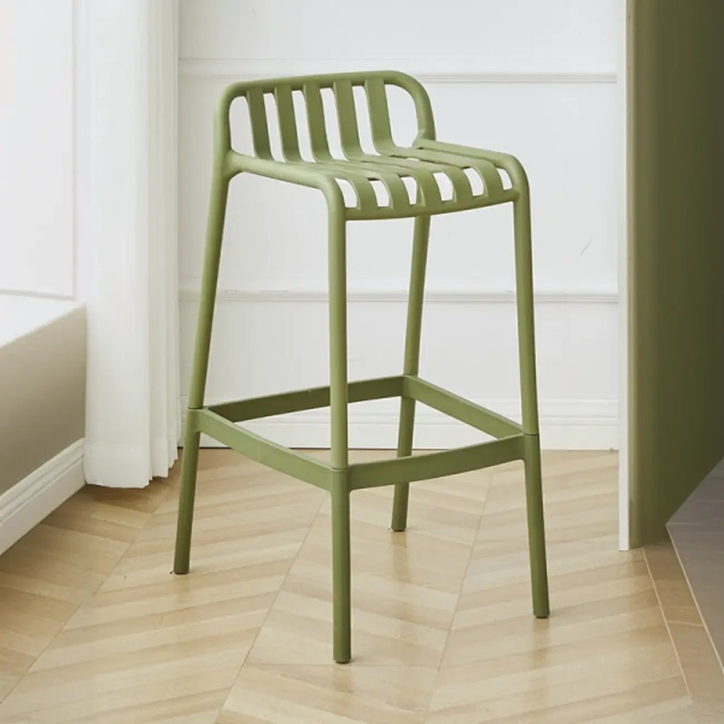 Tabouret de bar minimaliste en plastique pour intérieur et extérieur