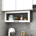 vaisselier mural en bois blanc pour cuisine
