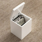 Table basse pliable à plateau relevable avec 4 tabourets et rangement
