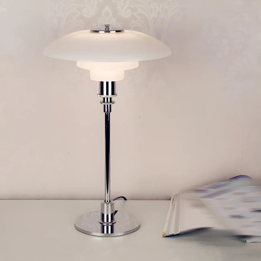 Lampe de table LED à plusieurs niveaux HomeyFad de style post-moderne avec alimentation intégrée