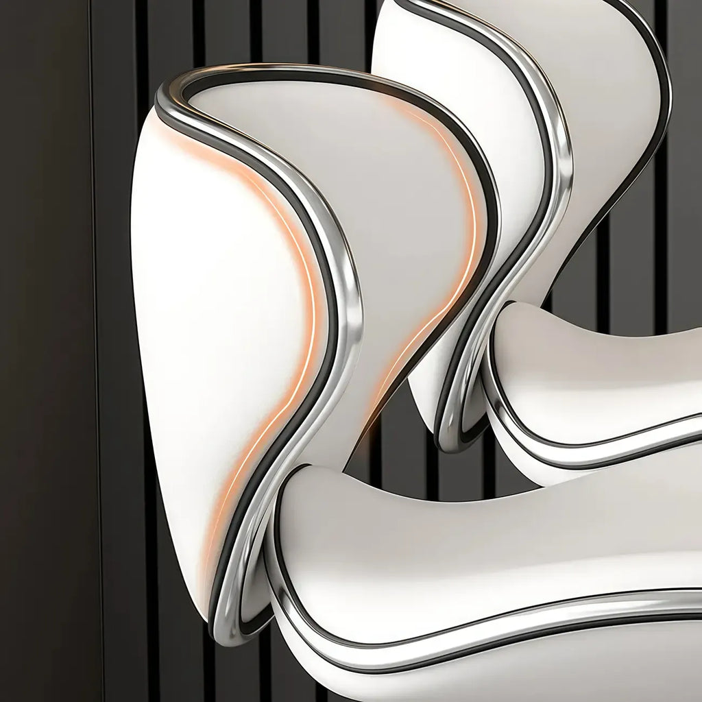 Tabouret de bar pivotant et réglable avec selle rembourrée en cuir