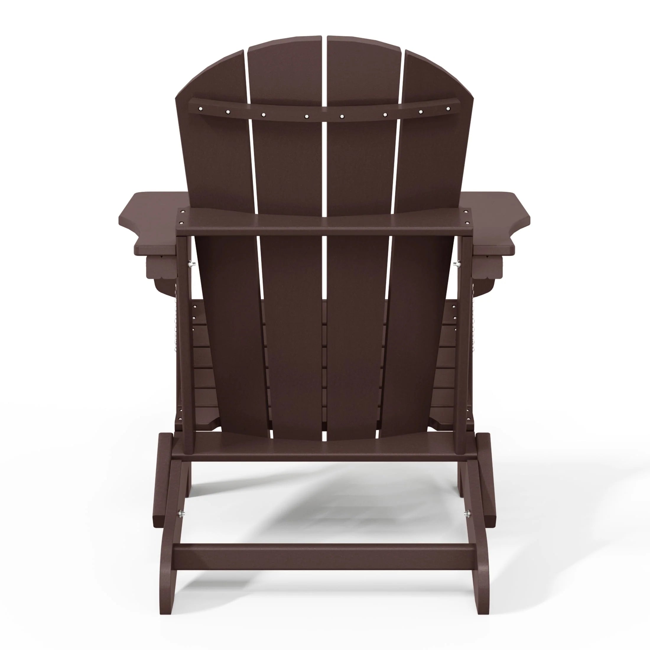 Chaise Adirondack pliante d'extérieur tout temps Polytrends Laguna résistante à la décoloration pour patio
