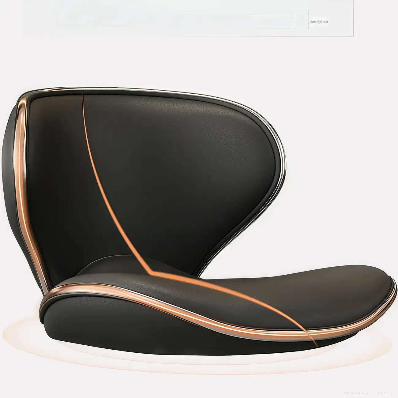 Tabouret de bar pivotant et réglable avec selle rembourrée en cuir