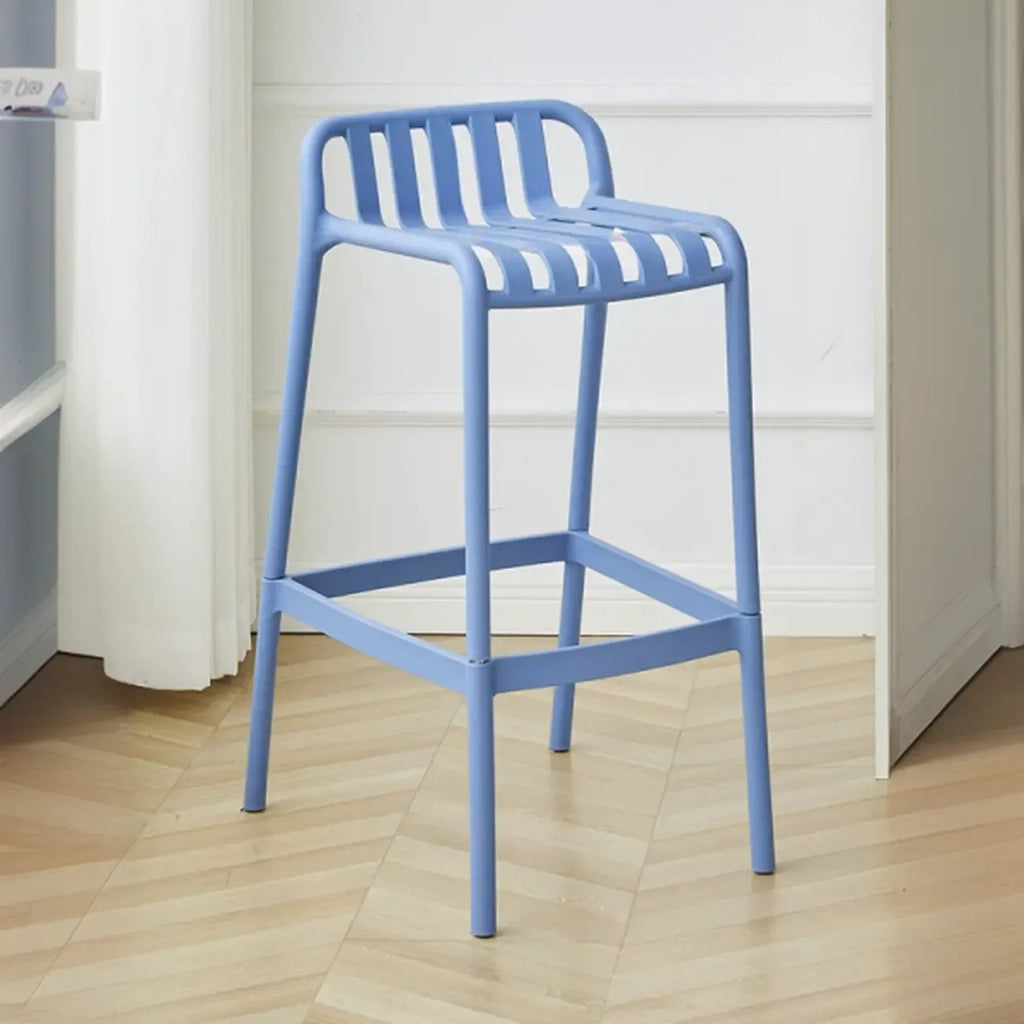 Tabouret de bar minimaliste en plastique pour intérieur et extérieur