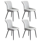 Chaises de cuisine/salle à manger industrielles gris foncé sans accoudoirs