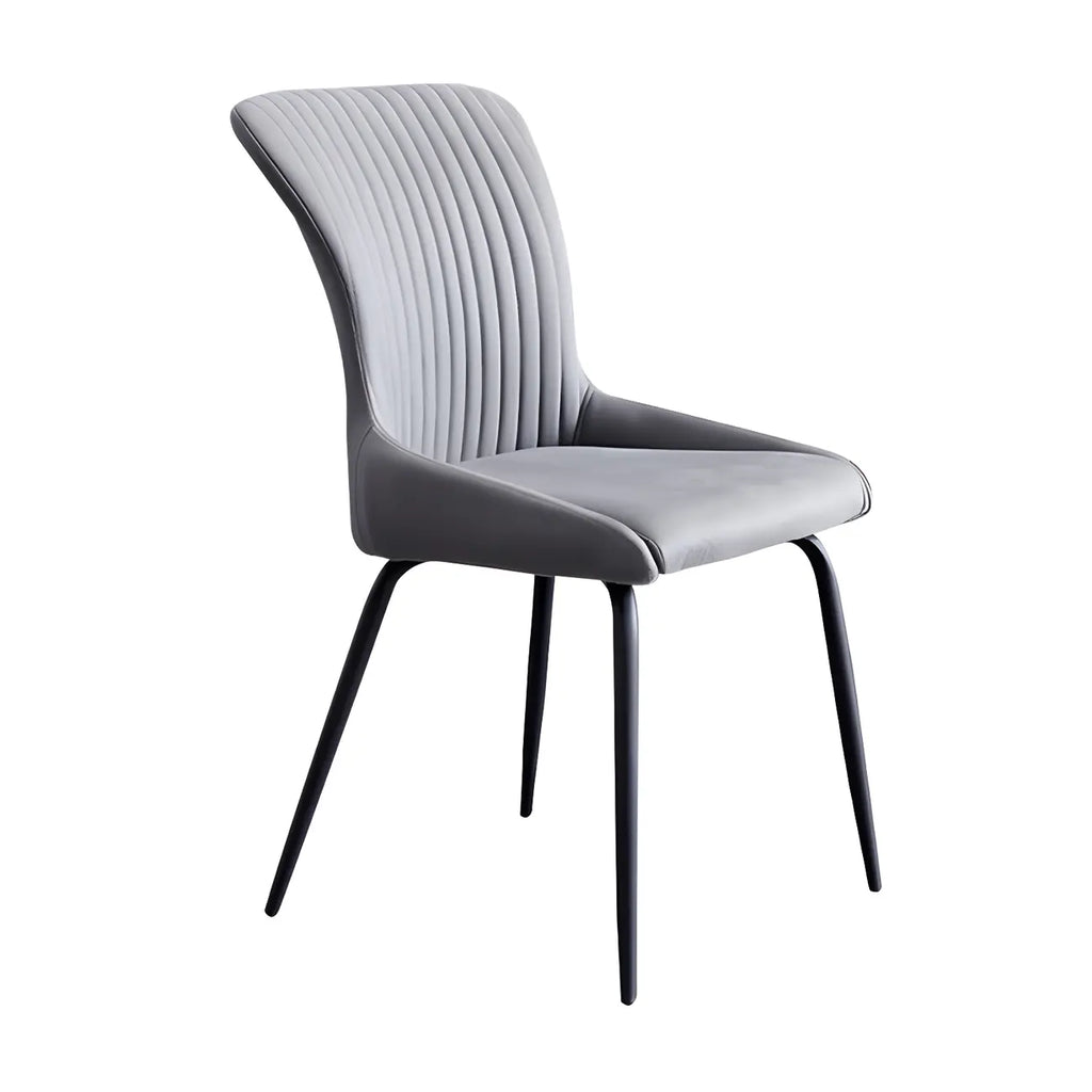 Chaises de cuisine/salle à manger industrielles gris foncé sans accoudoirs