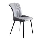 Chaises de cuisine/salle à manger industrielles gris foncé sans accoudoirs